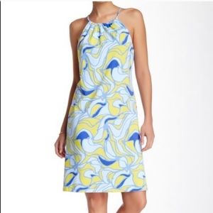 J. MCLAUGHLIN Maria Halter Dress Blue Medium